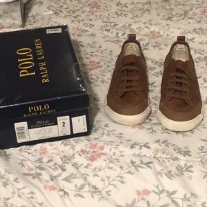 Ralph Lauren Kids Brown Sneakers